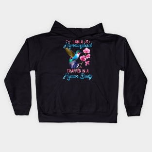 I'm A Hummingbird Trapped In A Human Body Kids Hoodie